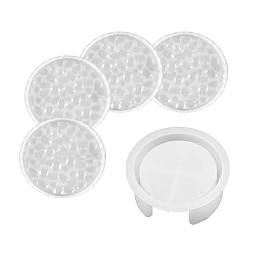 Silikonform für Epoxidharz, mit Aufbewahrungsbox, quadratisch, rund, für Harzguss, Tassenmatte, Heimdekoration, 5 Stück Silikonform für Epoxidharz, mit Aufbewahrungsbox, quadratisch, rund, für Harzguss, Tassenmatte, Heimdekoration, 5 Stück von SEAYACK