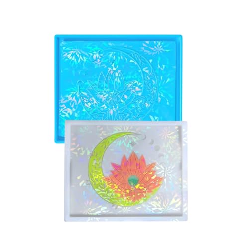 Silikonform für Tablett, Blume, Mond, Epoxidharz, Gießform, Beton, Gips, Dekoration Silikonform für Tablett, Blume, Mond, Epoxidharz, Gießform, Beton, Gips, Dekoration von SEAYACK