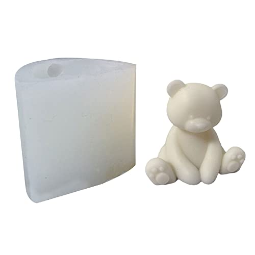 Silikonform mit Babybär-Motiv, 3D-Form, Cupcake-Form, Seife, Zucker, Bastelform, Backen von SEAYACK