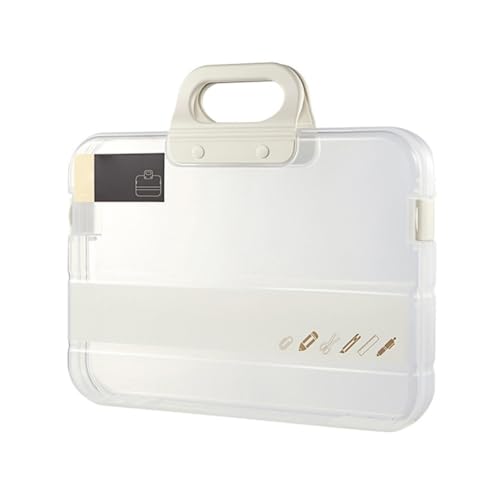Tragbare Aktenbox Transparenter Bleistift für Etui Ordner mit Schloss Statio von SEAYACK