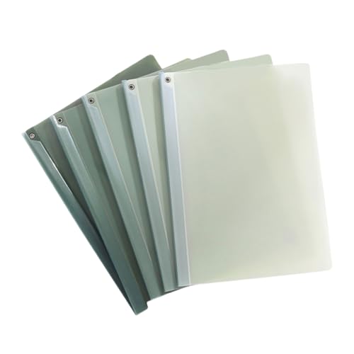 Transparente Dokumentenhüllen mit langer Klemme, Dokumententestpapier-Organizer, große Kapazität, Aktenordner für Sutdent Lehrer, 5 Stück von SEAYACK