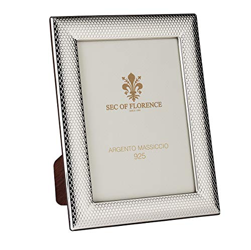 SEC OF FLORENCE 10x15 Massiver Sterling Silber 925er gestempelter Fotorahmen Bilderrahmen mit Rückseite aus Mahagoni-Holz 7202/10x15 SEC OF FLORENCE 10x15 Massiver Sterling Silber 925er gestempelter Fotorahmen Bilderrahmen mit Rückseite aus Mahagoni-Holz 7202/10x15 von SEC OF FLORENCE