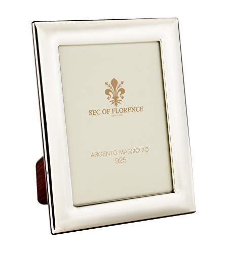 SEC OF FLORENCE 10x15 Massiver Sterling Silber 925er gestempelter Fotorahmen Bilderrahmen mit Rückseite aus Mahagoni-Holz 7203/10x15 SEC OF FLORENCE 10x15 Massiver Sterling Silber 925er gestempelter Fotorahmen Bilderrahmen mit Rückseite aus Mahagoni-Holz 7203/10x15 von SEC OF FLORENCE