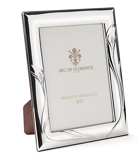 SEC OF FLORENCE 10x15 Massiver Sterling Silber 925er gestempelter Fotorahmen Bilderrahmen mit Rückseite aus Mahagoni-Holz 7212/10x15 SEC OF FLORENCE 10x15 Massiver Sterling Silber 925er gestempelter Fotorahmen Bilderrahmen mit Rückseite aus Mahagoni-Holz 7212/10x15 von SEC OF FLORENCE