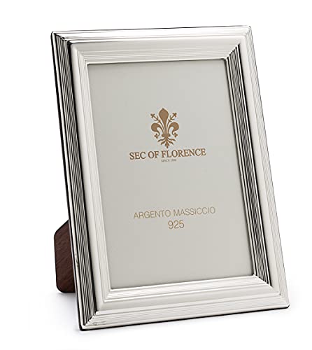 SEC OF FLORENCE 10x15 Massiver Sterling Silber 925er gestempelter Fotorahmen Bilderrahmen mit Rückseite aus Mahagoni-Holz 7225/10x15 SEC OF FLORENCE 10x15 Massiver Sterling Silber 925er gestempelter Fotorahmen Bilderrahmen mit Rückseite aus Mahagoni-Holz 7225/10x15 von SEC OF FLORENCE