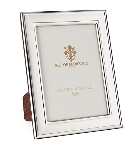 SEC OF FLORENCE 10x15 Massiver Sterling Silber 925er gestempelter Fotorahmen Bilderrahmen mit Rückseite aus Mahagoni-Holz 7243/10x15 SEC OF FLORENCE 10x15 Massiver Sterling Silber 925er gestempelter Fotorahmen Bilderrahmen mit Rückseite aus Mahagoni-Holz 7243/10x15 von SEC OF FLORENCE