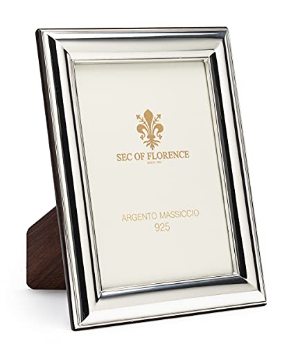 SEC OF FLORENCE 10x15 Massiver Sterling Silber 925er gestempelter Fotorahmen Bilderrahmen mit Rückseite aus Mahagoni-Holz 7306/10x15 SEC OF FLORENCE 10x15 Massiver Sterling Silber 925er gestempelter Fotorahmen Bilderrahmen mit Rückseite aus Mahagoni-Holz 7306/10x15 von SEC OF FLORENCE