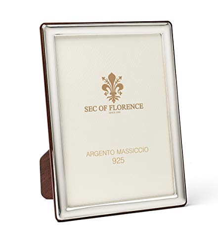 SEC OF FLORENCE 10x15 Massiver Sterling Silber 925er gestempelter Fotorahmen Bilderrahmen mit Rückseite aus Mahagoni-Holz 7373/10x15 SEC OF FLORENCE 10x15 Massiver Sterling Silber 925er gestempelter Fotorahmen Bilderrahmen mit Rückseite aus Mahagoni-Holz 7373/10x15 von SEC OF FLORENCE