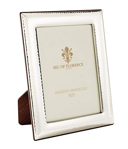 SEC OF FLORENCE 13x18 Massiver Sterling Silber 925er gestempelter Fotorahmen Bilderrahmen mit Rückseite aus Mahagoni-Holz 7204/13x18 SEC OF FLORENCE 13x18 Massiver Sterling Silber 925er gestempelter Fotorahmen Bilderrahmen mit Rückseite aus Mahagoni-Holz 7204/13x18 von SEC OF FLORENCE