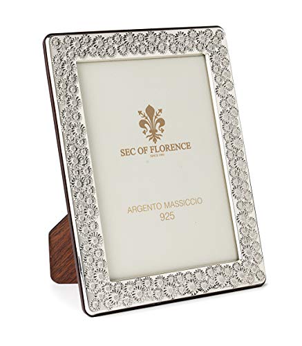 SEC OF FLORENCE 13x18 Massiver Sterling Silber 925er gestempelter Fotorahmen Bilderrahmen mit Rückseite aus Mahagoni-Holz 7348/13x18 SEC OF FLORENCE 13x18 Massiver Sterling Silber 925er gestempelter Fotorahmen Bilderrahmen mit Rückseite aus Mahagoni-Holz 7348/13x18 von SEC OF FLORENCE