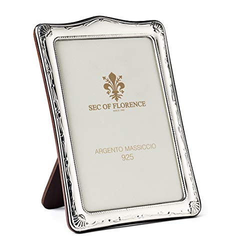 SEC OF FLORENCE 13x18 Massiver Sterling Silber 925er gestempelter Fotorahmen Bilderrahmen mit Rückseite aus Mahagoni-Holz 7376/13x18 SEC OF FLORENCE 13x18 Massiver Sterling Silber 925er gestempelter Fotorahmen Bilderrahmen mit Rückseite aus Mahagoni-Holz 7376/13x18 von SEC OF FLORENCE