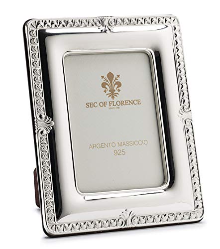SEC OF FLORENCE 9x13 Massiver Sterling Silber 925er gestempelter Fotorahmen Bilderrahmen mit Rückseite aus Mahagoni-Holz 7161/9x13 SEC OF FLORENCE 9x13 Massiver Sterling Silber 925er gestempelter Fotorahmen Bilderrahmen mit Rückseite aus Mahagoni-Holz 7161/9x13 von SEC OF FLORENCE