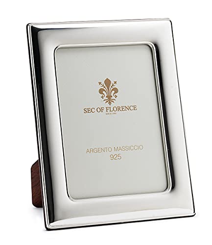 SEC OF FLORENCE 9x13 Massiver Sterling Silber 925er gestempelter Fotorahmen Bilderrahmen mit Rückseite aus Mahagoni-Holz 7180/9x13 SEC OF FLORENCE 9x13 Massiver Sterling Silber 925er gestempelter Fotorahmen Bilderrahmen mit Rückseite aus Mahagoni-Holz 7180/9x13 von SEC OF FLORENCE
