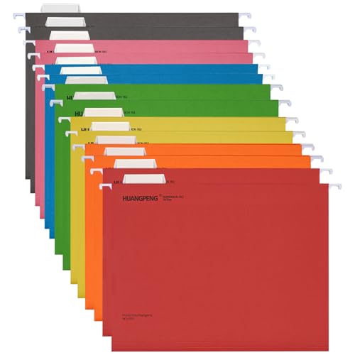 A4 Hängemappen Kanzleipapier mit Registerkarten Hängemappen zum Aufhängen von Ordnern Abheften Aufbewahrungsmappen 14 Stück von SECALIFE