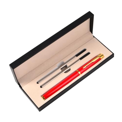 SECFOU 1 Satz Metall Kugelschreiber Elegante Büro Schreibgeräte für Geschäftsevents und Konferenzen Präsentation für Mitarbeiter Schwarz Nachfüllbar SECFOU 1 Satz Metall Kugelschreiber Elegante Büro Schreibgeräte für Geschäftsevents und Konferenzen Präsentation für Mitarbeiter Schwarz Nachfüllbar von SECFOU