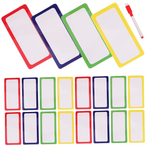 SECFOU 1 Whiteboard Aufkleber, Magnet Etiketten, Etiketten Für Whiteboards, Etiketten Für Klassenzimmer, Kühlschrankaufkleber, Trocken Abwischbare Magnete, Namensschilder von SECFOU