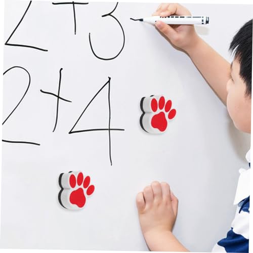 SECFOU 10 Stück Teiliges Magnetisches Whiteboard Radiergummi aus Leichtem Waschbarem EVA für Büro und Schule Wiederverwendbarer Kleiner Tragbarer Tafelwischer für Trockene Entfernung von von SECFOU