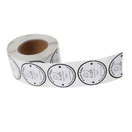 SECFOU 1Rolle Eierkarton Etiketten für Hühnereier Runde Aufkleber für Frische durch Fortschrittliche Verpackung für Heimgebrauch SECFOU 1Rolle Eierkarton Etiketten für Hühnereier Runde Aufkleber für Frische durch Fortschrittliche Verpackung für Heimgebrauch von SECFOU