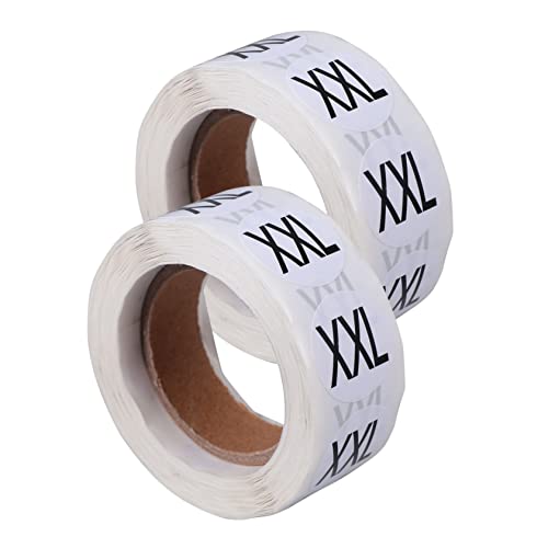 SECFOU 2 Rollen Premium Selbstklebende Größenetiketten Rundes Textil aufkleber Kleidung mit Klarem Unterschied Verschleißfest Geeignet Shirts Mäntel Hosen Multifunktional SECFOU 2 Rollen Premium Selbstklebende Größenetiketten Rundes Textil aufkleber Kleidung mit Klarem Unterschied Verschleißfest Geeignet Shirts Mäntel Hosen Multifunktional von SECFOU