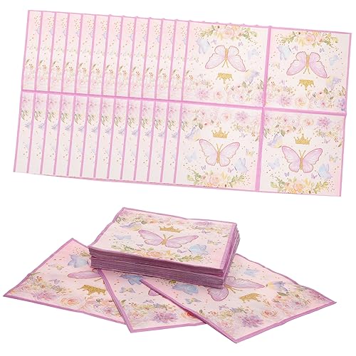 SECFOU 2 Schachteln Bedruckte Servietten, Party Servietten Dekorationen, Party Tischservietten, Originelle Servietten, Papierservietten, Partyzubehör, Dekoratives Seidenpapier, von SECFOU