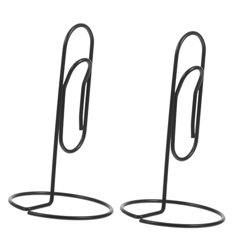 SECFOU 2 Stück Tischkartenhalter aus Schwarzem Eisen mit Stabilem Sockel Fotokartenhalter für Büro Hochzeit Party und Dekoration Praktische Memo Clips für Fotos und Notizen SECFOU 2 Stück Tischkartenhalter aus Schwarzem Eisen mit Stabilem Sockel Fotokartenhalter für Büro Hochzeit Party und Dekoration Praktische Memo Clips für Fotos und Notizen von SECFOU