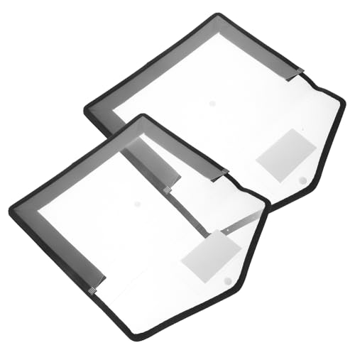 SECFOU 2 Stück Wasserdichte Dokumententasche mit Druckknopf Strapazierfähiges PP Material Transparent Leichte Aufbewahrungstasche für Wichtige Unterlagen für Büro Schule Business SECFOU 2 Stück Wasserdichte Dokumententasche mit Druckknopf Strapazierfähiges PP Material Transparent Leichte Aufbewahrungstasche für Wichtige Unterlagen für Büro Schule Business von SECFOU