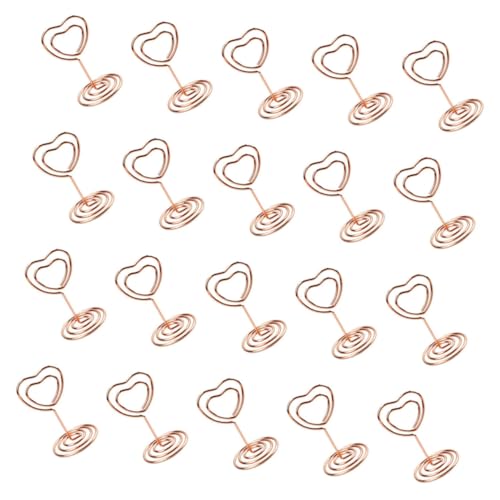 SECFOU 20 Stück Foto Clip Halter, Fotohalter, Bildhalter, Ständer, Metall Kartenhalter, Foto Display Clip, Hochzeits Tischnummernhalter, Tischkartenhalter, Ständer, Platzkartenhalter, SECFOU 20 Stück Foto Clip Halter, Fotohalter, Bildhalter, Ständer, Metall Kartenhalter, Foto Display Clip, Hochzeits Tischnummernhalter, Tischkartenhalter, Ständer, Platzkartenhalter, von SECFOU