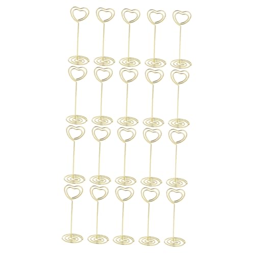 SECFOU 20 Stück Kreative Kartenclips Gold Praktische Memo und Fotohalter für Party Hochzeit Büro Tischdekoration Stabile Metallklammern SECFOU 20 Stück Kreative Kartenclips Gold Praktische Memo und Fotohalter für Party Hochzeit Büro Tischdekoration Stabile Metallklammern von SECFOU