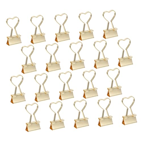 SECFOU 20 Stück Teiliges Niedliche Binder Clips aus Metall für Dokumente Dekorative Büroklammern für Zuhause und Büro Organisieren von Unterlagen und Journalen SECFOU 20 Stück Teiliges Niedliche Binder Clips aus Metall für Dokumente Dekorative Büroklammern für Zuhause und Büro Organisieren von Unterlagen und Journalen von SECFOU