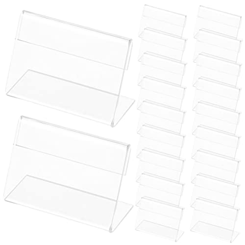 SECFOU 25 Stück Tischkartenhalter, Empfangsetikettenkarten Display, Platzkartenhalter Für Tischdisplays, Schilderhalter, Tischschild Displays, Stehdisplay, Schild, Tischdisplay Ständer, von SECFOU