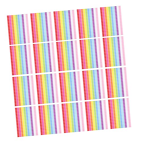 SECFOU 25Blatt Rechteckige Farbcodierte Aufkleber Selbstklebende Bunte Etiketten für Büro Schule Scrapbooking Inventar und Klassenraumorganisation SECFOU 25Blatt Rechteckige Farbcodierte Aufkleber Selbstklebende Bunte Etiketten für Büro Schule Scrapbooking Inventar und Klassenraumorganisation von SECFOU
