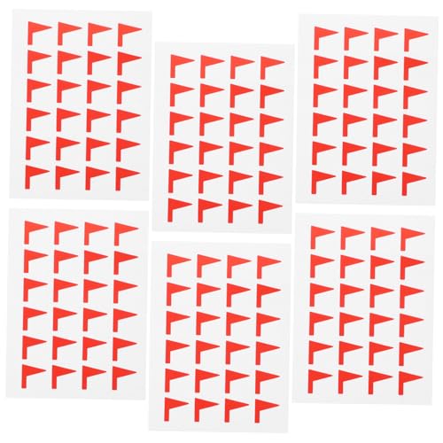 SECFOU 288 Stück Kartenmarkierungsaufkleber, Etikettenaufkleber, Etikettenaufkleber, Flaggenförmige Etiketten, Notizaufkleber, Etikettenmarkierungsaufkleber, Flaggenaufkleber, von SECFOU