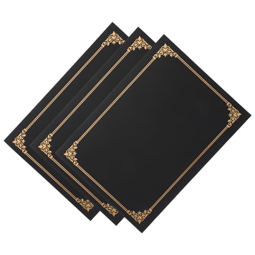 SECFOU 3 Stück Teiliges Zertifikatshüllen Schwarz Multifunktionale Urkunden und Diplomschutzhüllen Klassisches Design Portable Schutz für Abschluss und Teilnahmeurkunden SECFOU 3 Stück Teiliges Zertifikatshüllen Schwarz Multifunktionale Urkunden und Diplomschutzhüllen Klassisches Design Portable Schutz für Abschluss und Teilnahmeurkunden von SECFOU