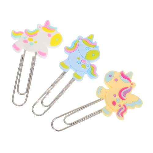 SECFOU 3 Stücke Schreibwaren Kreative Tier Lesezeichen Metall Büroklammer Clips Für Kinder Entzückende Designs von SECFOU