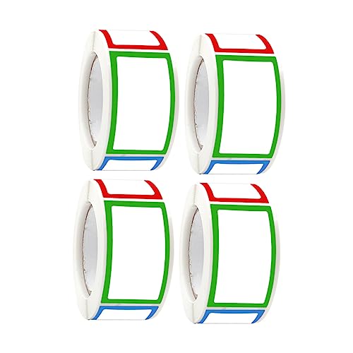 SECFOU 4 Rollen Selbstklebende Bunte Namensetiketten Vielseitige Küchenetiketten für Aufbewahrung DIY Beschriftungen und Gewürzgläser Leicht Abziehbar und Langlebig SECFOU 4 Rollen Selbstklebende Bunte Namensetiketten Vielseitige Küchenetiketten für Aufbewahrung DIY Beschriftungen und Gewürzgläser Leicht Abziehbar und Langlebig von SECFOU