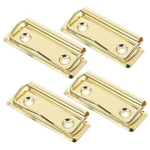 SECFOU 4 Stück Metallclip Teiliges mit Starker Klammerkraft Wiederverwendbare Büroklammern für Dokumentenfixierung Geeignet für Klemmbrett Schule und Büro Langlebige Große Binder Clips von SECFOU