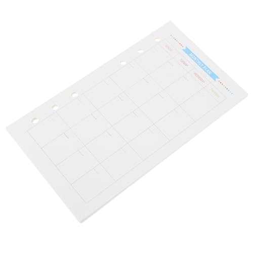 SECFOU 40 Blatt Nachfüllpapier Kariert Ringbuch Einlagen Schreibpapier für Notizbuch Planer Tagebuch Erwachsene Reise Büro Geeignet von SECFOU