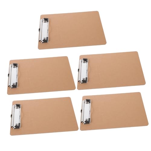 SECFOU 5 Stück Teiliges Klemmbrett aus Holz und Leichtes Multifunktionales Schreibbrett für Büro Schule und Konferenzen Praktischer Dokumenten Organizer Tragbar und Langlebig SECFOU 5 Stück Teiliges Klemmbrett aus Holz und Leichtes Multifunktionales Schreibbrett für Büro Schule und Konferenzen Praktischer Dokumenten Organizer Tragbar und Langlebig von SECFOU