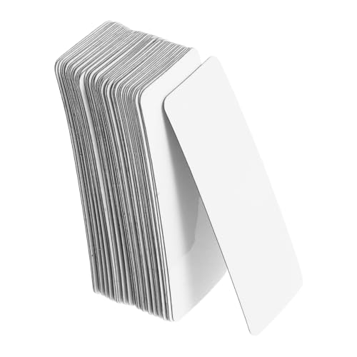 SECFOU 50 Stück Magnetische Trockenlösch Labels Wiederverwendbare Weiße Namensschilder für Klassenzimmer Büro Beschreibbare Magnete für Whiteboard Kühlschrank Schrankorganisation von SECFOU