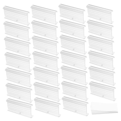 SECFOU 50 Stück Transparente Etikettenhalter mit Preiswerte Preisschild Clip für Geschäfte Restaurants und Supermärkte Robust und Tragbar für Werbung und Displays SECFOU 50 Stück Transparente Etikettenhalter mit Preiswerte Preisschild Clip für Geschäfte Restaurants und Supermärkte Robust und Tragbar für Werbung und Displays von SECFOU