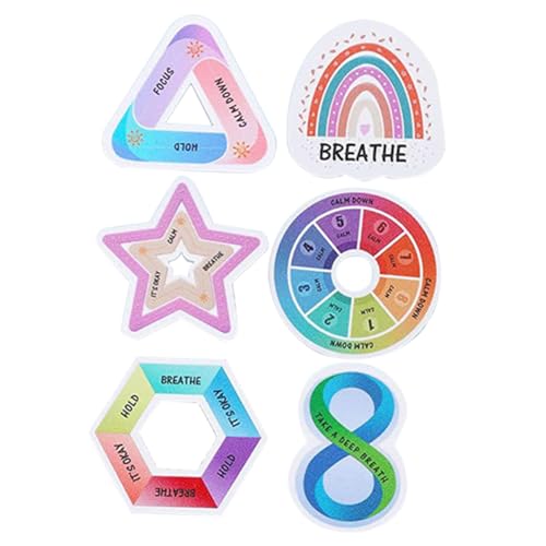 SECFOU 6 Stück Farbige PVC-Aufkleber Für Handyhülle Beruhigende Sensorische Sticker Zum Kleben Oberflächen Stress-Accessoire Für Schreibtisch Und Handy SECFOU 6 Stück Farbige PVC-Aufkleber Für Handyhülle Beruhigende Sensorische Sticker Zum Kleben Oberflächen Stress-Accessoire Für Schreibtisch Und Handy von SECFOU