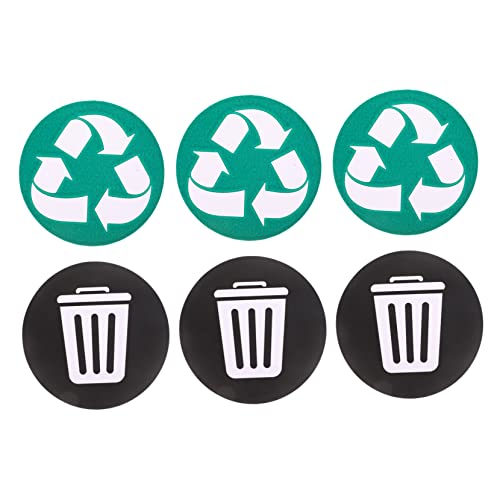 SECFOU Recycling-aufkleber Für Mülltonne Müllklassifizierungsaufkleber Wasserfeste Mülltonnenaufkleber Abfallsortierungsaufkleber von SECFOU