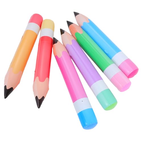 SECFOU 6 Stück Teiliges Große Aufblasbare Buntstiftballons in Farben PVC Inflatable Pencil Balloons für Klassenzimmer Dekoration Schulanfang Geburtstags und Abschlussfeier Vielseitige SECFOU 6 Stück Teiliges Große Aufblasbare Buntstiftballons in Farben PVC Inflatable Pencil Balloons für Klassenzimmer Dekoration Schulanfang Geburtstags und Abschlussfeier Vielseitige von SECFOU