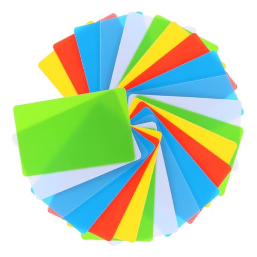 SECFOU 60 Stück Teiliges Leere Karten in Farben Transparent Weiß Gelb Rot Grün Blau DIY Namenskarten Bedruckbar Vielseitig Verwendbar für Kunden Identität und Spielzubehör SECFOU 60 Stück Teiliges Leere Karten in Farben Transparent Weiß Gelb Rot Grün Blau DIY Namenskarten Bedruckbar Vielseitig Verwendbar für Kunden Identität und Spielzubehör von SECFOU
