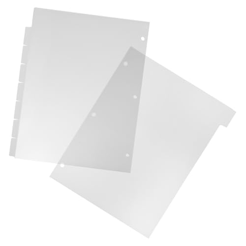 SECFOU 8 Blätter Notebook Divider Teilig Abtrennbar Planer Trennblätter Ringbuch Register Flexibel für Büro Organisation und Persönliche Ablage von SECFOU