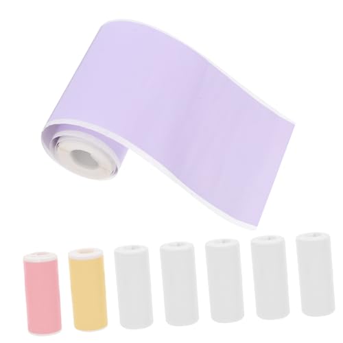 SECFOU 8 Rollen Mini Thermodrucker Selbstklebend Farbige Aufkleber für Mini Drucker für Notizen Fotos Hohe Druckqualität von SECFOU