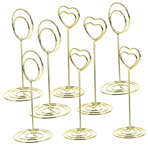 SECFOU 8 Teiliger Visitenkartenhalter, Schreibtisch Notizhalter, Foto Memo Halter, Stabiler Tischkartenhalter, Tischkartenhalter Aus Metalldraht, Tischschildhalter, Tischnummernhalter, SECFOU 8 Teiliger Visitenkartenhalter, Schreibtisch Notizhalter, Foto Memo Halter, Stabiler Tischkartenhalter, Tischkartenhalter Aus Metalldraht, Tischschildhalter, Tischnummernhalter, von SECFOU