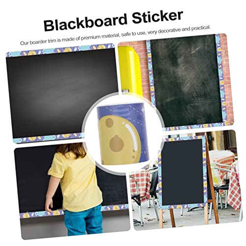 SECFOU Bulletin Sticker für Kreidetafel Selbstklebendes Dekorpapier mit Weltraumdesign Praktische Zuschneidbar Sichere Materialien für Klassenzimmer Dekoration und DIY Bastelprojekte SECFOU Bulletin Sticker für Kreidetafel Selbstklebendes Dekorpapier mit Weltraumdesign Praktische Zuschneidbar Sichere Materialien für Klassenzimmer Dekoration und DIY Bastelprojekte von SECFOU