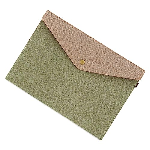 SECFOU Dokumentenmappe aus Dickem Filz in Army Grün Erweiterbarer Dokumentenhalter mit Druckknopfverschluss und Strapazierfähig für Büro Schule und Wichtige Unterlagen von SECFOU