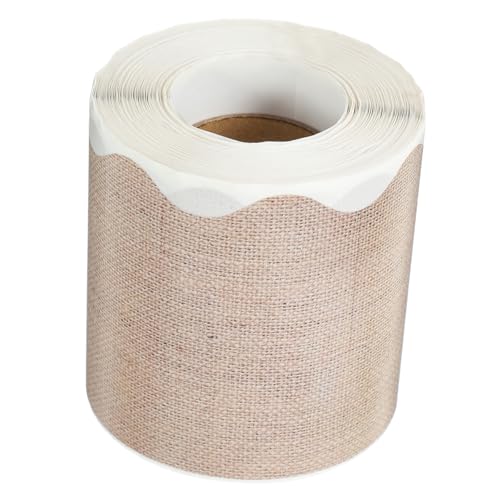 SECFOU Klassenzimmer Pinnwand Randaufkleber Grobe Jute Border Trim Selbstklebend Verschleißfest und Reißfest Dekorativ für Schulwandgestaltung und Kindergarten SECFOU Klassenzimmer Pinnwand Randaufkleber Grobe Jute Border Trim Selbstklebend Verschleißfest und Reißfest Dekorativ für Schulwandgestaltung und Kindergarten von SECFOU